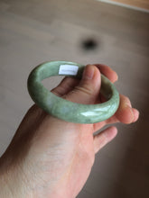 Load image into Gallery viewer, 51mm certified Type A 100% Natural green Jadeite Jade bangle X118-7752
