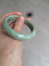 Load image into Gallery viewer, 51mm certified Type A 100% Natural green Jadeite Jade bangle X118-7752
