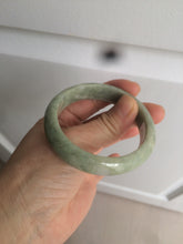 Load image into Gallery viewer, 51mm certified Type A 100% Natural green Jadeite Jade bangle X118-7752
