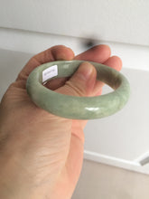 Load image into Gallery viewer, 51mm certified Type A 100% Natural green Jadeite Jade bangle X118-7752
