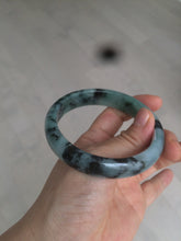 Load image into Gallery viewer, 59mm Certified Type A 100% Natural green black blue Jadeite Jade bangle AQ42-2259
