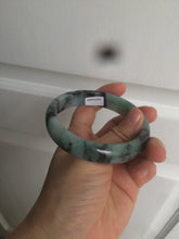 Load image into Gallery viewer, 59mm Certified Type A 100% Natural green black blue Jadeite Jade bangle AQ42-2259
