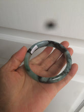 Load image into Gallery viewer, 59mm Certified Type A 100% Natural green black blue Jadeite Jade bangle AQ42-2259
