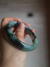 Load image into Gallery viewer, 59mm Certified Type A 100% Natural green black blue Jadeite Jade bangle AQ42-2259
