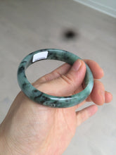 Load image into Gallery viewer, 51mm certified Type A 100% Natural green/blue oval Jadeite Jade bangle AQ41-2254
