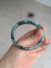 Load image into Gallery viewer, 51mm certified Type A 100% Natural green/blue oval Jadeite Jade bangle AQ41-2254
