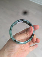 Load image into Gallery viewer, 51mm certified Type A 100% Natural green/blue oval Jadeite Jade bangle AQ41-2254
