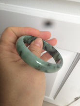 Load image into Gallery viewer, 51mm certified Type A 100% Natural green/blue oval Jadeite Jade bangle AQ41-2254
