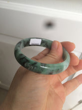 Load image into Gallery viewer, 51mm certified Type A 100% Natural green/blue oval Jadeite Jade bangle AQ41-2254
