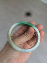 Load image into Gallery viewer, 51mm Certified Type A 100% Natural sunny green brown Jadeite Jade oval bangle AD68-2163
