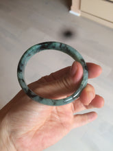 Load image into Gallery viewer, 51mm certified Type A 100% Natural green/blue oval Jadeite Jade bangle AQ41-2254
