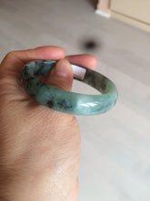 Load image into Gallery viewer, 51mm certified Type A 100% Natural green/blue oval Jadeite Jade bangle AQ41-2254
