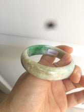 Load image into Gallery viewer, 51mm Certified Type A 100% Natural sunny green brown Jadeite Jade oval bangle AD68-2163
