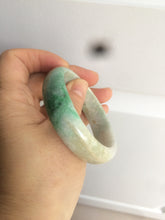 Load image into Gallery viewer, 51mm Certified Type A 100% Natural sunny green brown Jadeite Jade oval bangle AD68-2163
