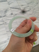 Load image into Gallery viewer, 54.3mm Certified Type A 100% Natural light green super thin style Jadeite bangle U59-6990

