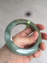 Load image into Gallery viewer, Sold! please don&#39;t order. Thanks 56mm  certified 100% natural Type A dark green/gray/brown  jadeite jade bangle Y84-7333
