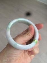Load image into Gallery viewer, 53mm type A 100% natural certified green jadeite jade bangle U77-0727((Clearance item with big defects)
