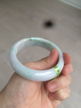 Load image into Gallery viewer, 53mm type A 100% natural certified green jadeite jade bangle U77-0727((Clearance item with big defects)
