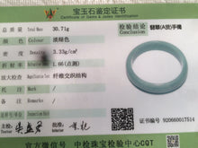 Load image into Gallery viewer, Certified 48.3mm type A 100% Natural green/blue Jadeite Jade bangle group K50
