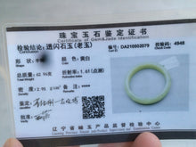 Load image into Gallery viewer, 58.6mm certified yellow/green/black super oily nephrite Hetian Jade bangle AD25-4948 卖了
