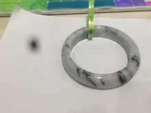 Load image into Gallery viewer, 58.5mm certified Type A 100% Natural green/purple Jadeite Jade bangle AH46-6207
