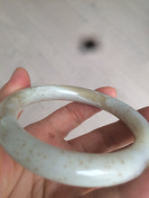 Load image into Gallery viewer, 57.3mm 100% Natural beige brown round cut nephrite Hetian Jade bangle HT57
