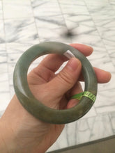 Load image into Gallery viewer, Sold! please don&#39;t order. Thanks 56mm  certified 100% natural Type A dark green/gray/brown  jadeite jade bangle Y84-7333
