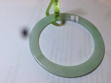 Load image into Gallery viewer, 54.3mm Certified Type A 100% Natural light green super thin style Jadeite bangle U59-6990
