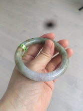 Load image into Gallery viewer, 53.5mm certified Type A 100% Natural green/purple/brown round cut Jadeite Jade bangle Y108-1424
