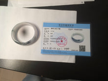 Load image into Gallery viewer, 51.5mm certified type A 100% Natural light green white oval Jadeite Jade bangle AR55-2853
