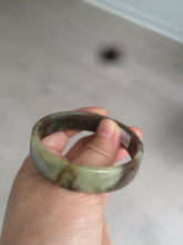 Load image into Gallery viewer, 51mm certified Type A 100% Natural sugar brown square Jadeite Jade bangle H152-2751
