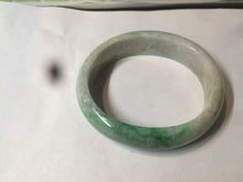 Load image into Gallery viewer, 51mm Certified Type A 100% Natural sunny green brown Jadeite Jade oval bangle AD68-2163
