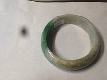 Load image into Gallery viewer, 51mm Certified Type A 100% Natural sunny green brown Jadeite Jade oval bangle AD68-2163
