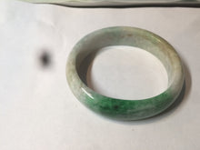 Load image into Gallery viewer, 51mm Certified Type A 100% Natural sunny green brown Jadeite Jade oval bangle AD68-2163
