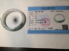 Load image into Gallery viewer, 53.7mm Certified Type A 100% Natural green/purple/brown Jadeite Jade bangle AR57-9788
