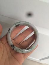Load image into Gallery viewer, 58.6mm 100% natural type A certified sunny green/purple jadeite jade bangle AQ33-0735
