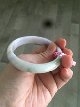 Load image into Gallery viewer, Certified 54.3mm Type A 100% Natural green/brown/purple Jadeite Jade bangle AY41
