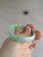 Load image into Gallery viewer, 51.1mm certificated Type A 100% Natural light apple green thin Jadeite Jade bangle AE48-9420
