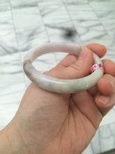 Load image into Gallery viewer, Certified 54.3mm Type A 100% Natural green/brown/purple Jadeite Jade bangle AY41
