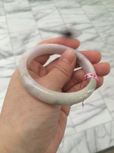 Load image into Gallery viewer, Certified 54.3mm Type A 100% Natural green/brown/purple Jadeite Jade bangle AY41

