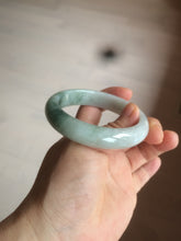 Load image into Gallery viewer, 53mm Certified Type A 100% Natural light green white Jadeite Jade bangle H151-1005
