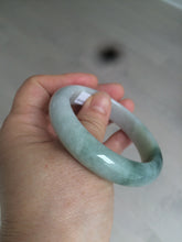 Load image into Gallery viewer, 53mm Certified Type A 100% Natural light green white Jadeite Jade bangle H151-1005
