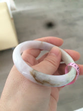 Load image into Gallery viewer, Certified 54.3mm Type A 100% Natural green/brown/purple Jadeite Jade bangle AY41
