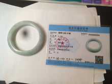 Load image into Gallery viewer, 55.7mm certified 100% natural green/white jadeite jade bangle AB89-2254
