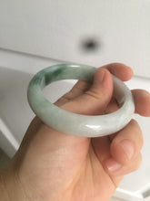 Load image into Gallery viewer, 53mm Certified Type A 100% Natural light green white Jadeite Jade bangle H151-1005
