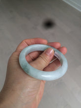 Load image into Gallery viewer, 53.5mm certified 100% natural Type A green/white jadeite jade bangle AQ31-1361
