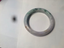 Load image into Gallery viewer, 53.7mm Certified Type A 100% Natural green/purple/brown Jadeite Jade bangle AR58-0523
