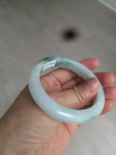 Load image into Gallery viewer, 53.5mm certified 100% natural Type A green/white jadeite jade bangle AQ31-1361
