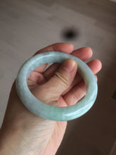 Load image into Gallery viewer, 55.7mm certified 100% natural green/white jadeite jade bangle AB89-2254
