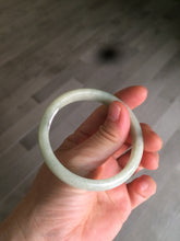 Load image into Gallery viewer, 53.8mm certified Type A 100% Natural light apple green Jadeite Jade bangle S28-6276
